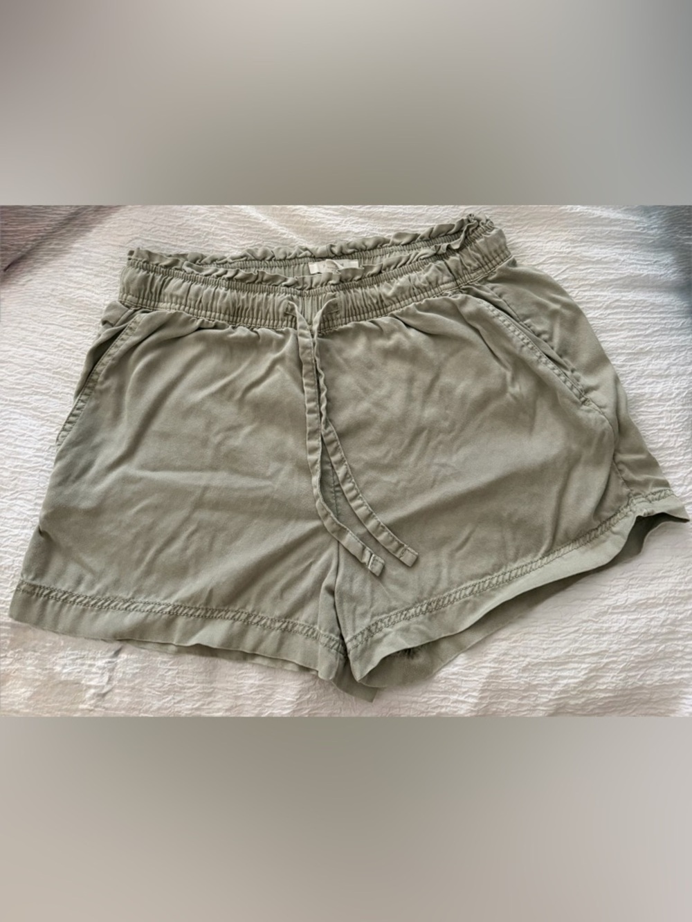 C&C California Olive Drawstring Athletic Shorts
